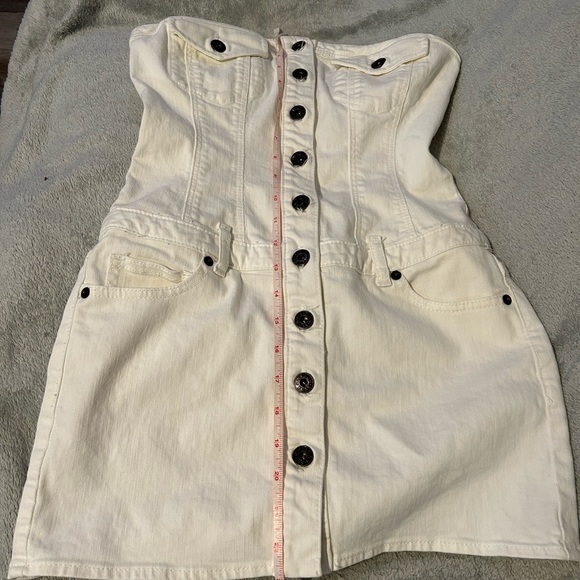 GUESS jeans white denim dress - Picture 2 of 4